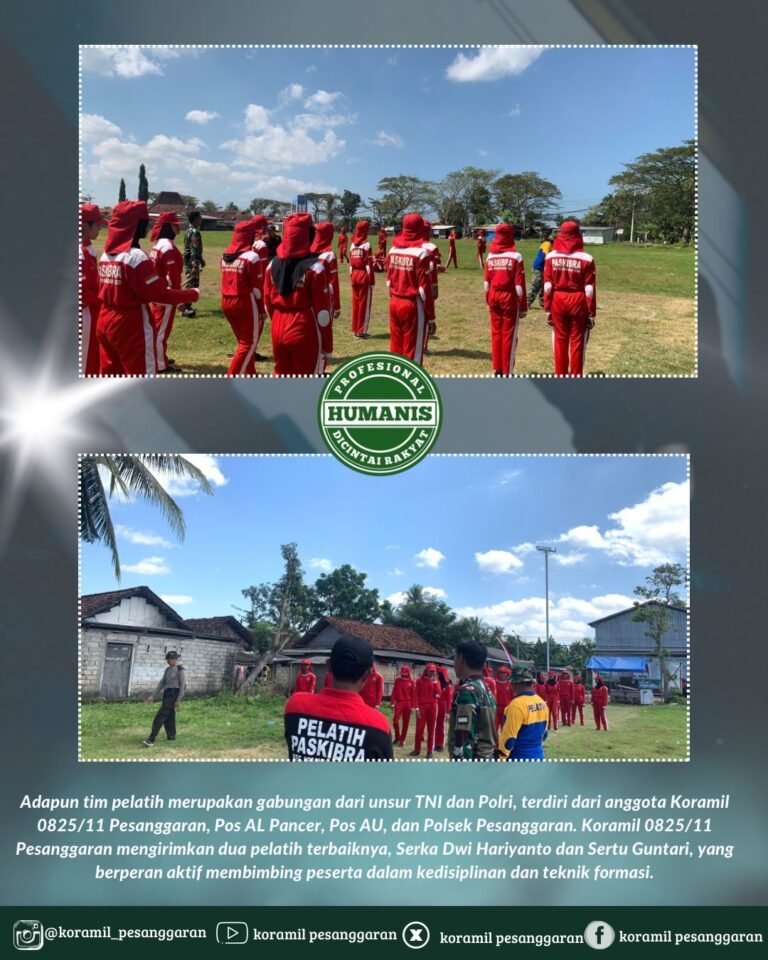 Latihan Intensif Paskibra Kecamatan Pesanggaran Digelar di Lapangan Sumbermulyo