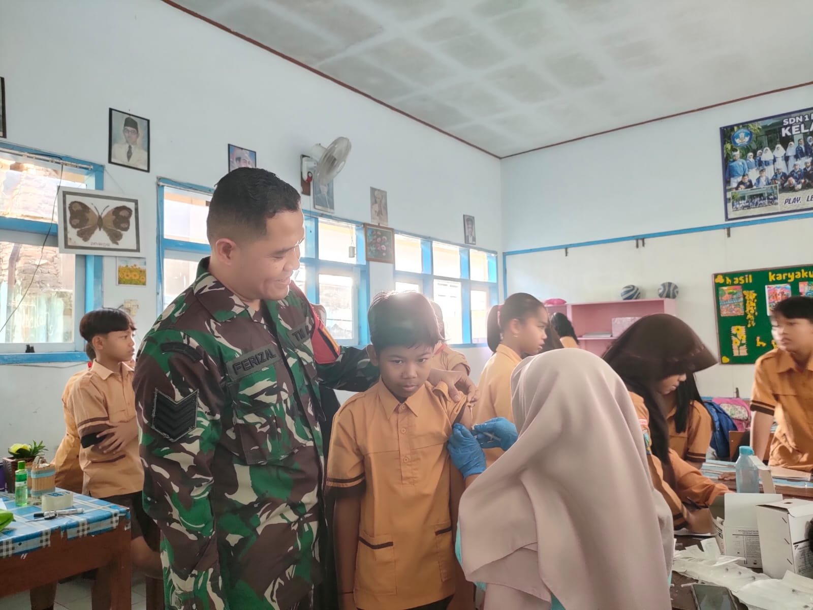 Cegah Penyakit Sejak Dini, Babinsa dan Nakes Bersatu Sukseskan Program BIAS di Banyuwangi