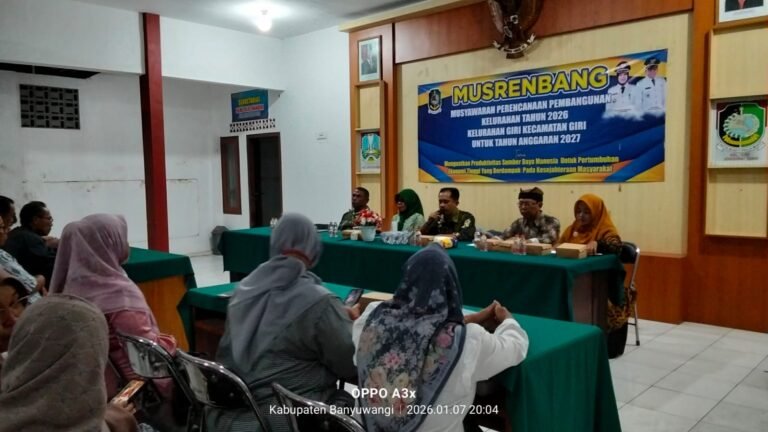 Babinsa Kelurahan Giri Aktif Hadiri Musrenbangkel 2026, Dorong Perencanaan Pembangunan yang Partisipatif