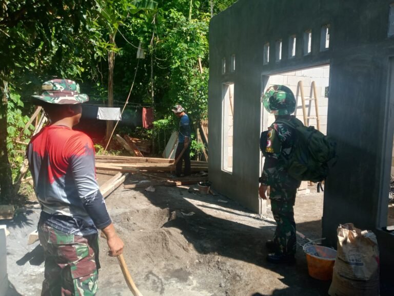 Keterlibatan Poliklinik Kesehatan (Polkes) TNI AD 05-09-17 Probolinggo dalam kegiatan TNI Manunggal Membangun Desa (TMMD) ke-128 Tahun 2026