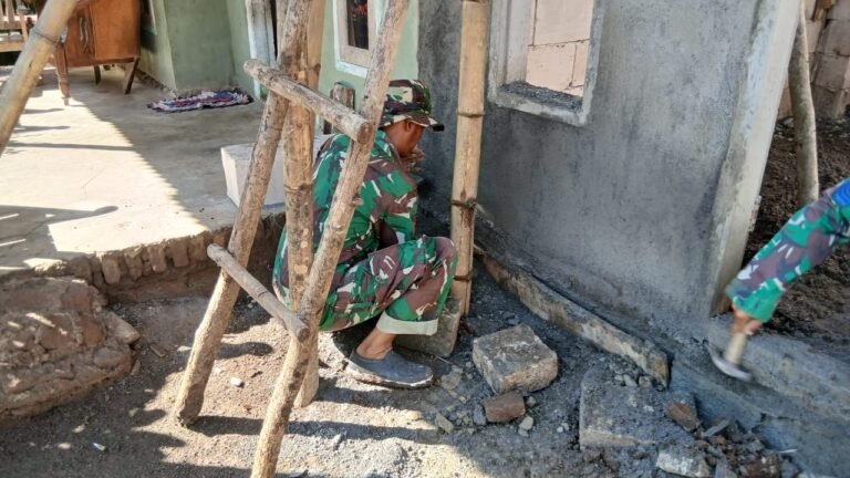 Pembangunan RTLH Milik Lansia Mani Capai 40 Persen, TMMD Ke-128 Hadirkan Rumah Layak Huni