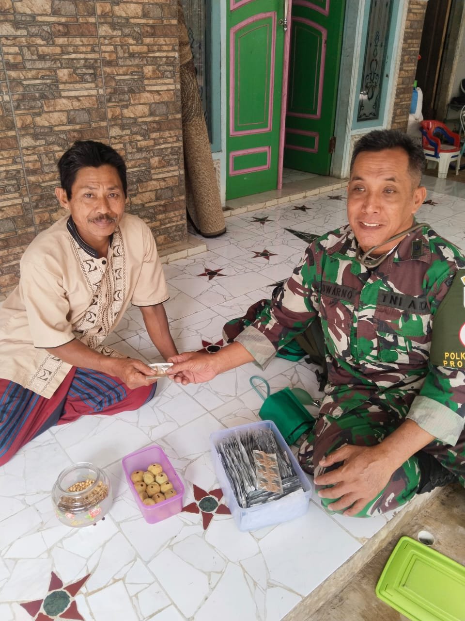 Satgas TMMD Ke-128 Gelar Komsos dan Pemeriksaan Kesehatan Gratis untuk Warga Dusun Klagin